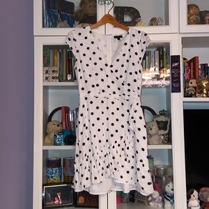 J. Crew Polla Dot Mini Wrap Dress